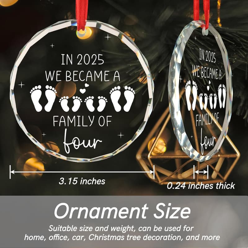 2025 Baby's First Christmas Ornament for New Parents