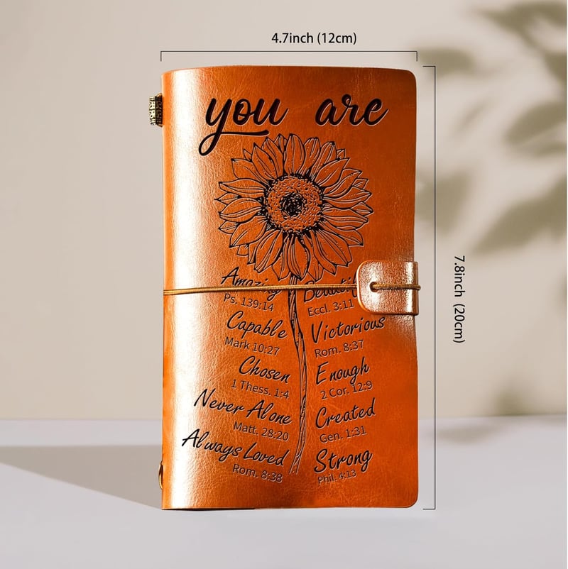 Inspirational Refillable Writing Journal for Women