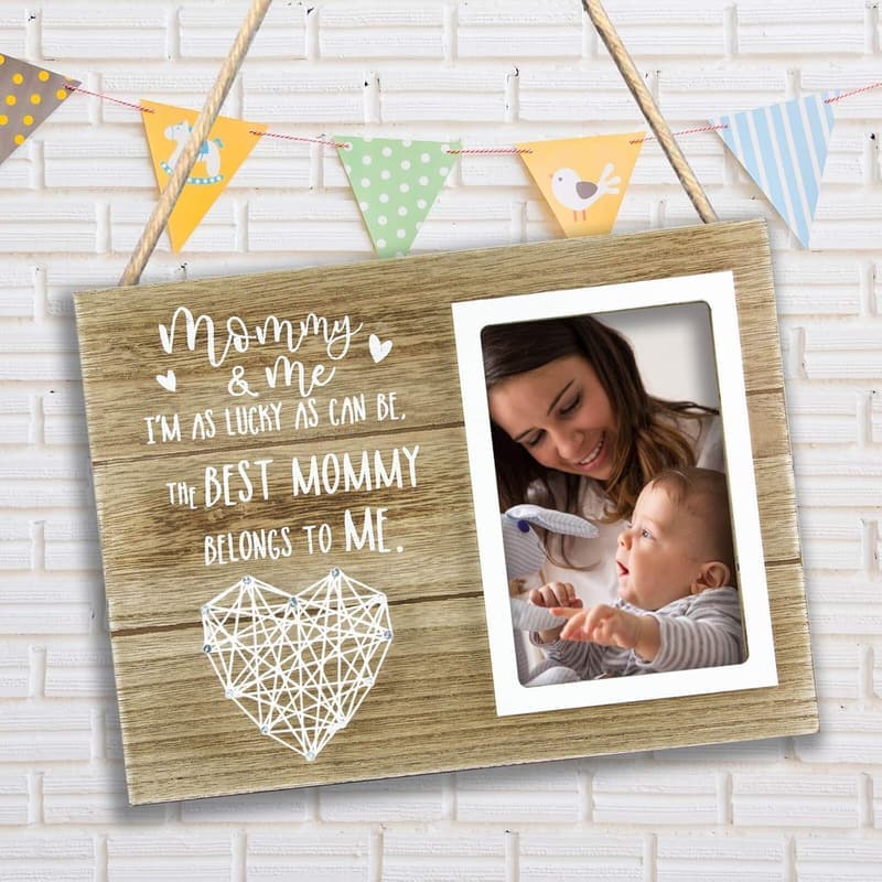 New Mom Picture Frame - 4x6 Photo Gift for Women