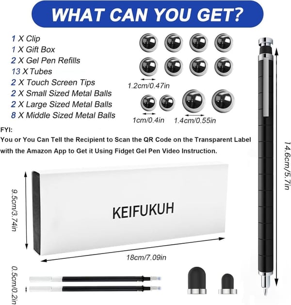 Father's Day Fidget Gel Pens - Unique Gifts for Him