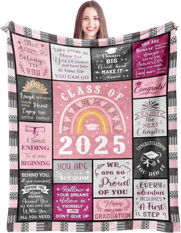 2025 Graduation Blanket Gift for Women, 60
