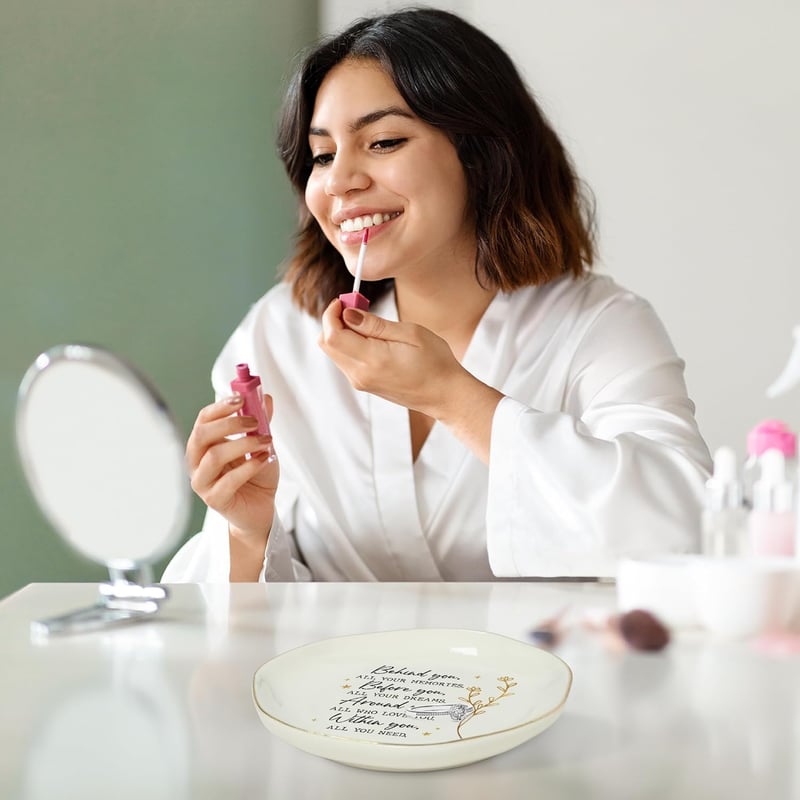 Graduation Gifts for Women - Decorative Ceramic Jewelry Dish