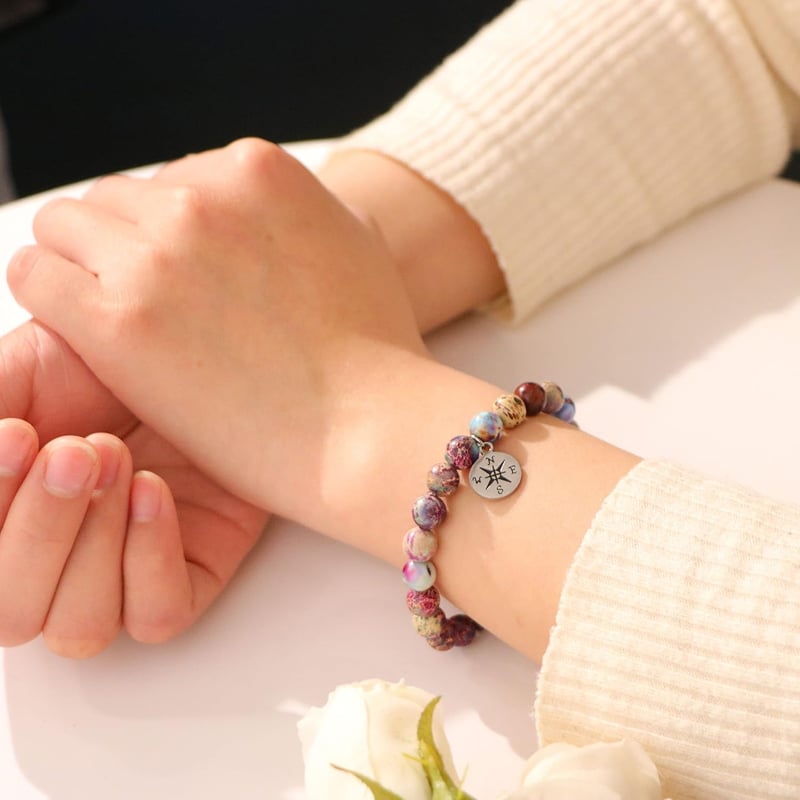 Class of 2025 Graduation Compass Bracelet for Her and Him