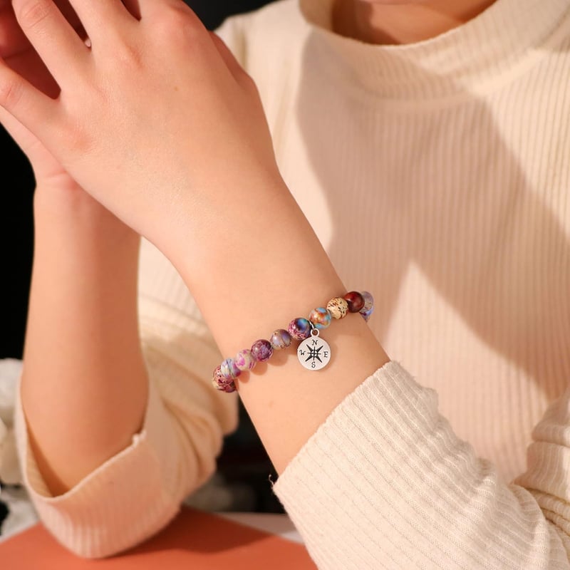 Class of 2025 Graduation Compass Bracelet for Her and Him