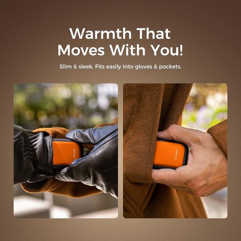 Rechargeable Magnetic Hand Warmers 5000mAh – 2 Pack