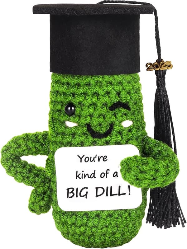 2025 Graduation Gift - Handmade Crochet Pickle Doll Plushie