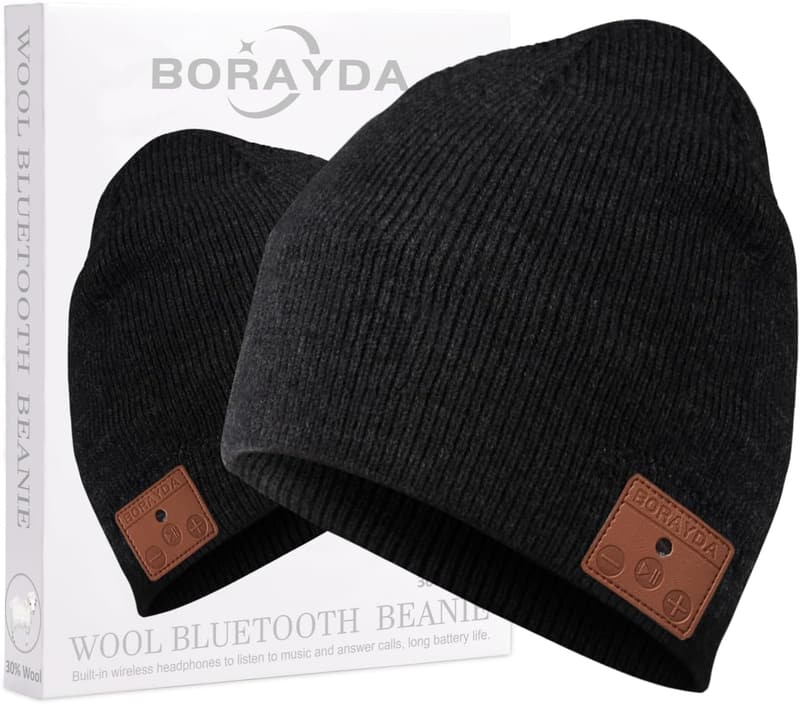 Bluetooth 5.2 Merino Wool Beanie - 24 Hour Playtime Gift