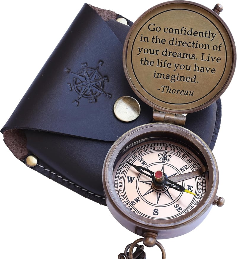 Graduation Compass Gift for Him - Perfect for Hikers and Adventurers