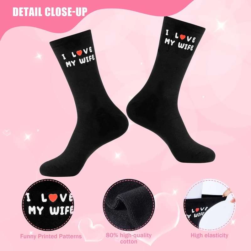 Funny Cool Socks for Men - Romantic Gift for Anniversary