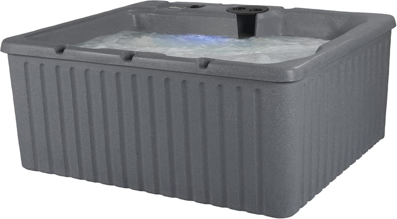 Outdoor Hot Tub for 4 Adults with 14 Jets and LED Lighting