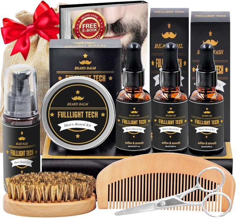 Beard Grooming Kit for Men - Ultimate Father's Day Gift Set