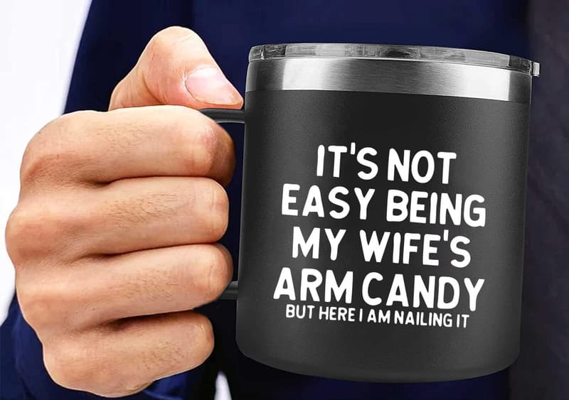 Funny Husband Mug - Unique Gifts for Birthday, 14oz Black