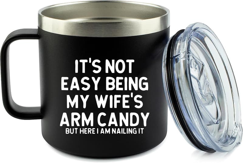 Funny Husband Mug - Unique Gifts for Birthday, 14oz Black