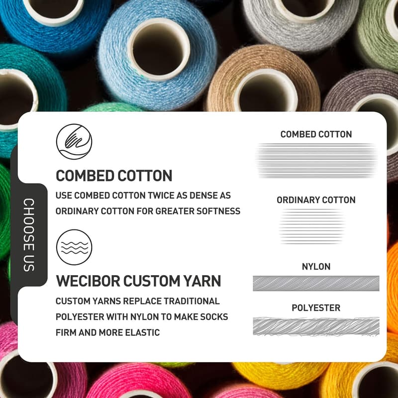Colorful Patterned Casual Crew Socks for Men - 6 Pack