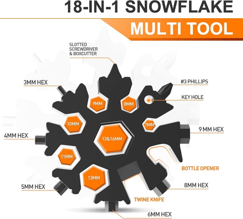 Father's Day 18-in-1 Snowflake Multitool for Dad