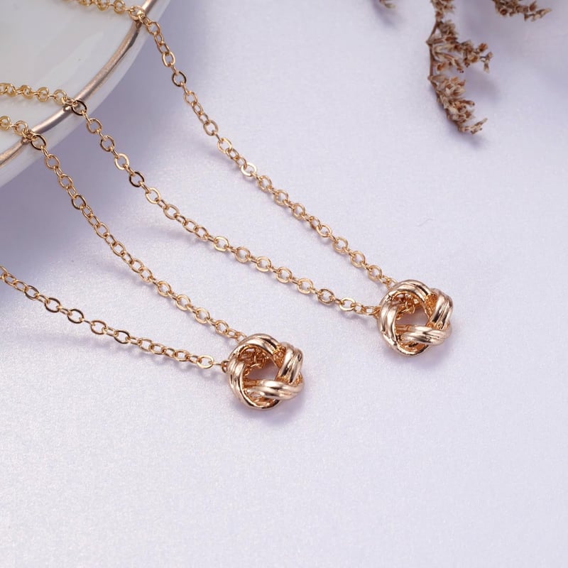 Best Friend Birthday Infinity Knot Necklace for Her