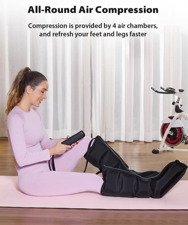 Air Compression Leg Massager for Circulation & Pain Relief