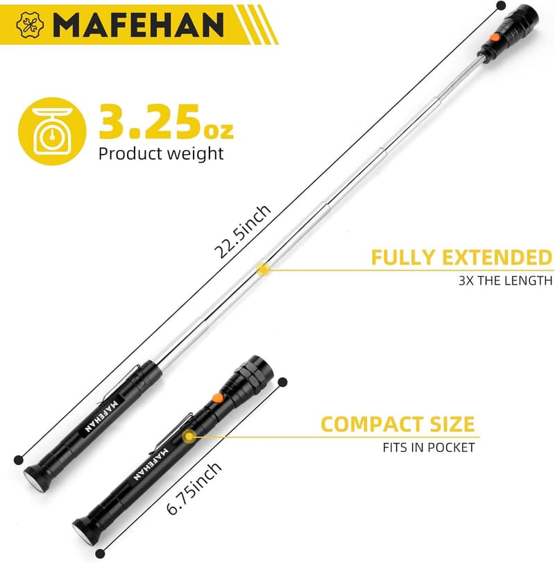 Father's Day LED Magnetic Pickup Tool with Telescoping Neck