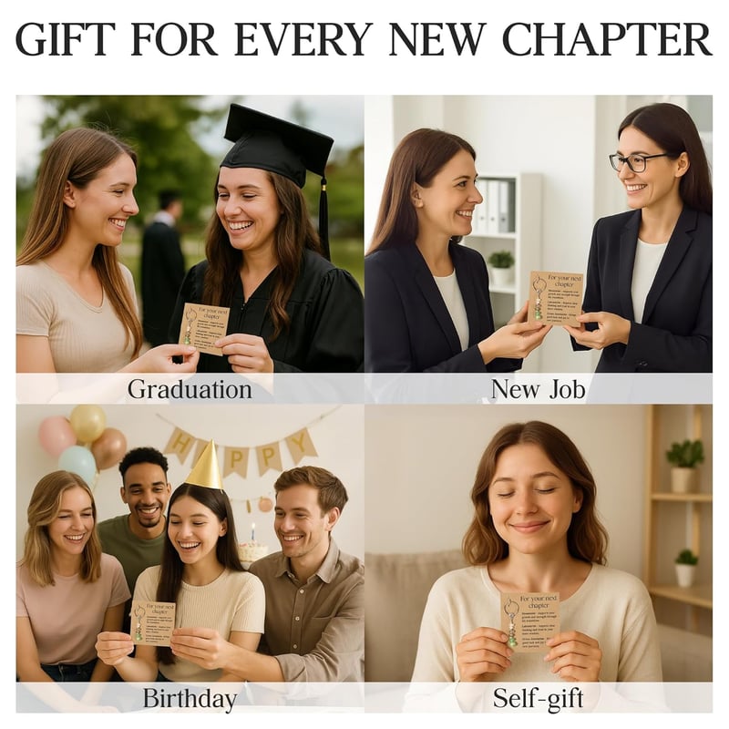 Inspirational Crystal Keychains for Women - Farewell Gifts