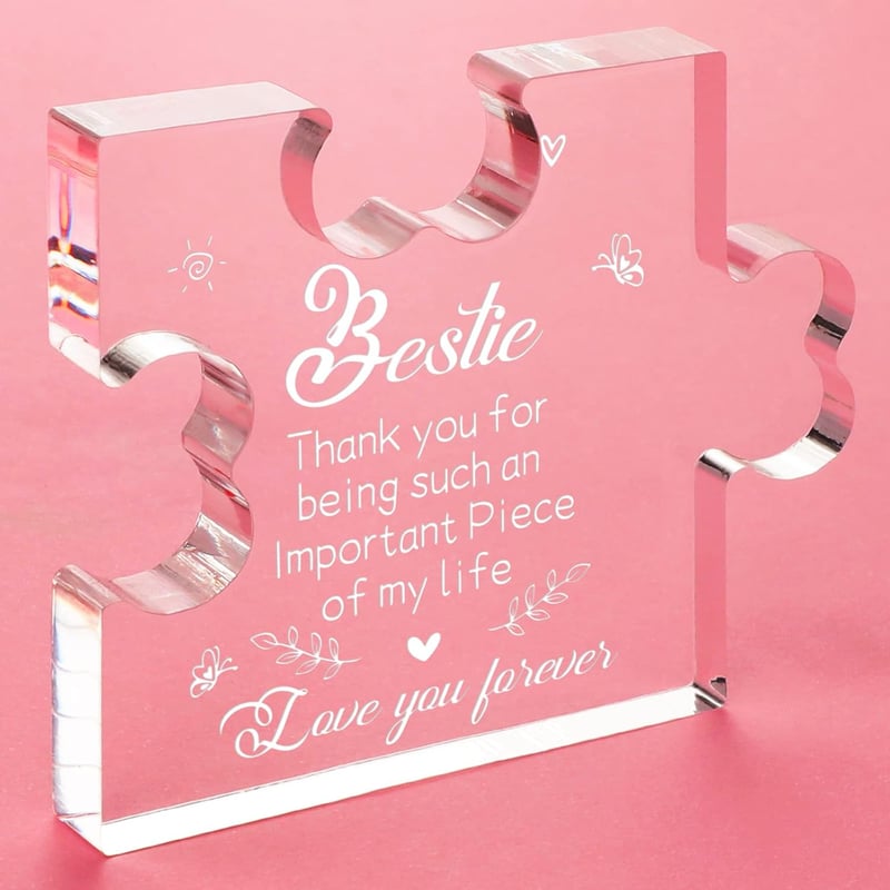 Best Friend Acrylic Puzzle Plaque - Birthday & Graduation Gift