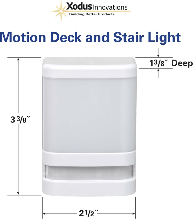 Battery Operated Motion Activated LED Deck Light - Weather Resistant