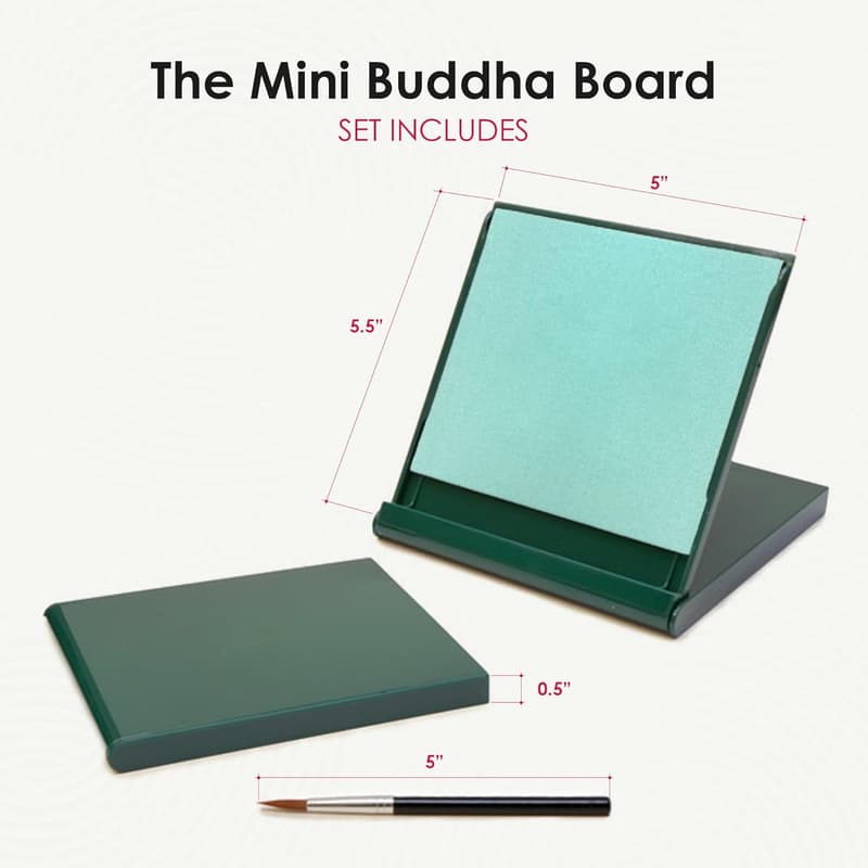 Mindfulness Mini Buddha Board Art Set - Zen Water Drawing Kit