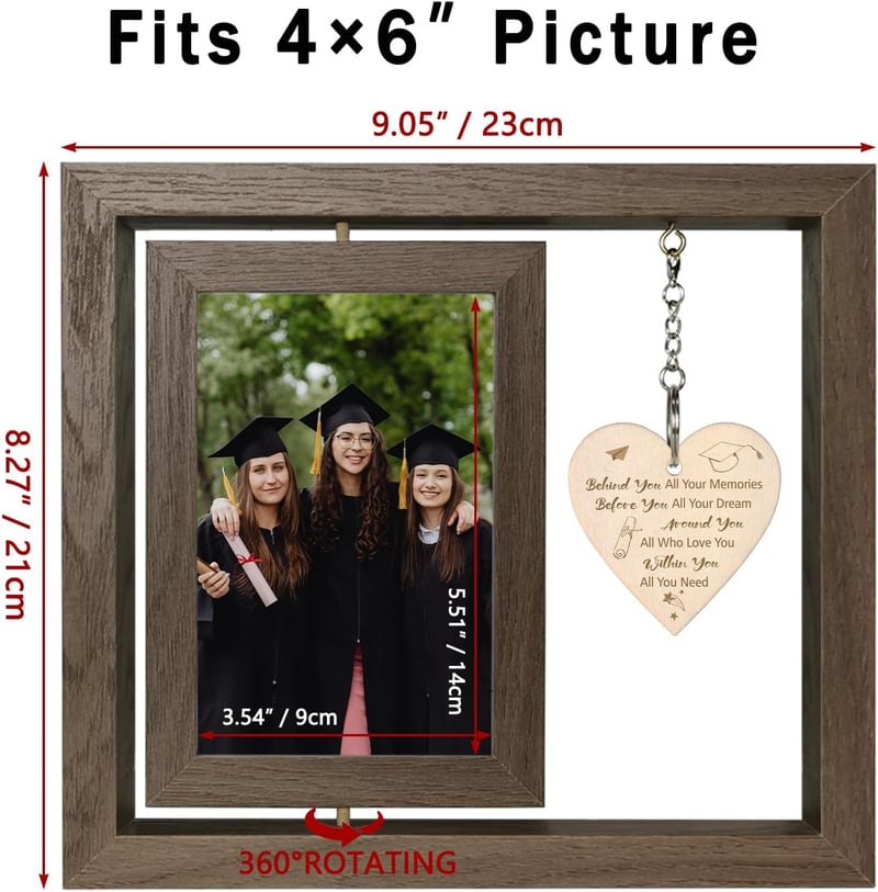 Graduation Gifts: Rustic Double-Sided 4x6 Picture Frame