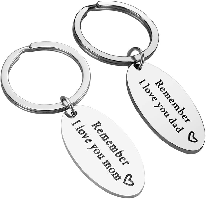 Christmas Gifts for Parents - I Love You Keychain Set (2PCS)