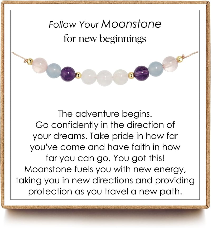 Graduation Gift: Moonstone Bracelets for Women