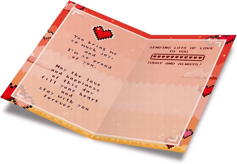 Eco-Friendly Valentine's Day Card for Grandson, 5x7.75 inches