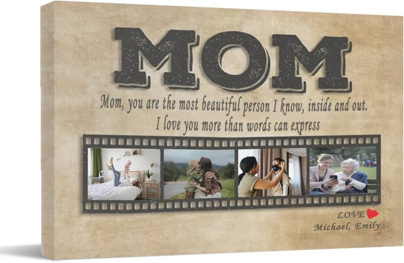 Personalized Canvas Prints for Mother's Day - Custom Photo Decor