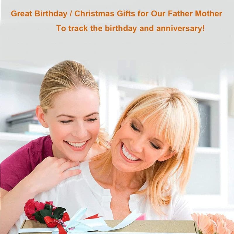Personalized Wooden Family Birthday Reminder Calendar for Mom