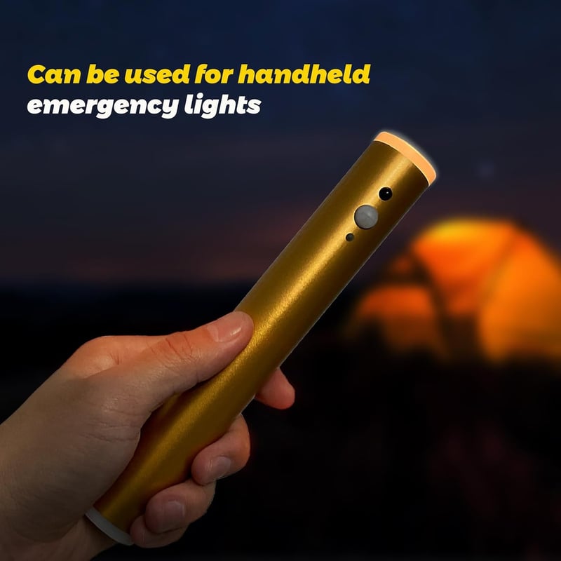 Rechargeable Motion Sensor LED Night Light - Gold