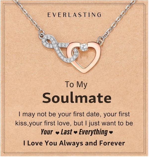Dainty Infinity Heart Necklace for Mothers & Daughters