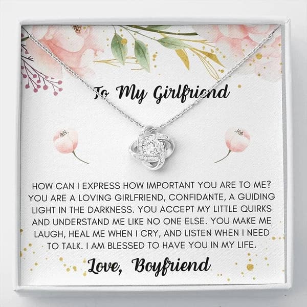 Guiding Light Love Knot Necklace for Girlfriend