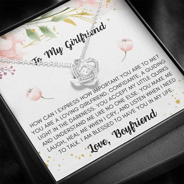 Guiding Light Love Knot Necklace for Girlfriend