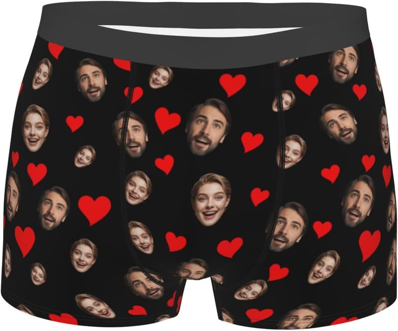 Custom Face Boxer Briefs for Men - Funny Gift for Boyfriend
