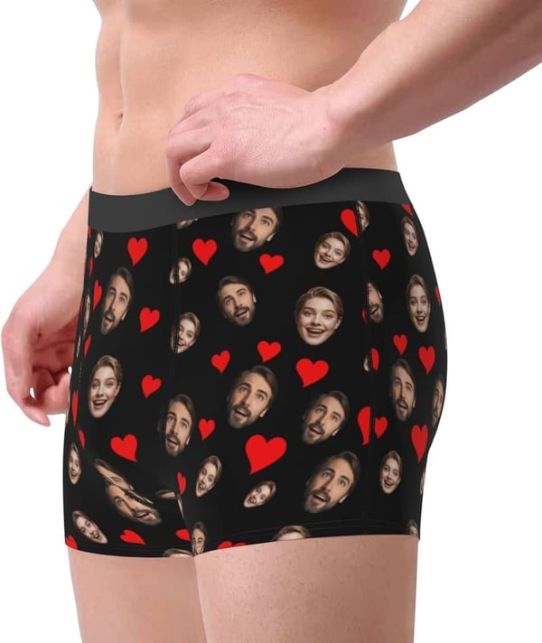 Custom Face Boxer Briefs for Men - Funny Gift for Boyfriend