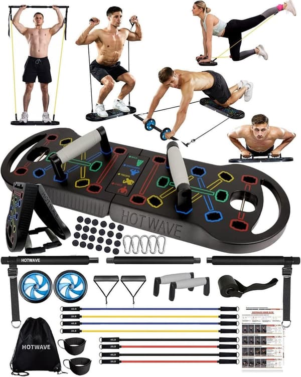 Portable 20-in-1 Push-Up Board for Home Fitness Training