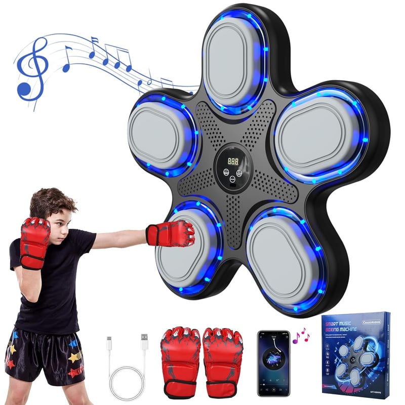 Kids' Bluetooth Boxing Wall Pad - Ages 6+ Gift for Boys & Girls