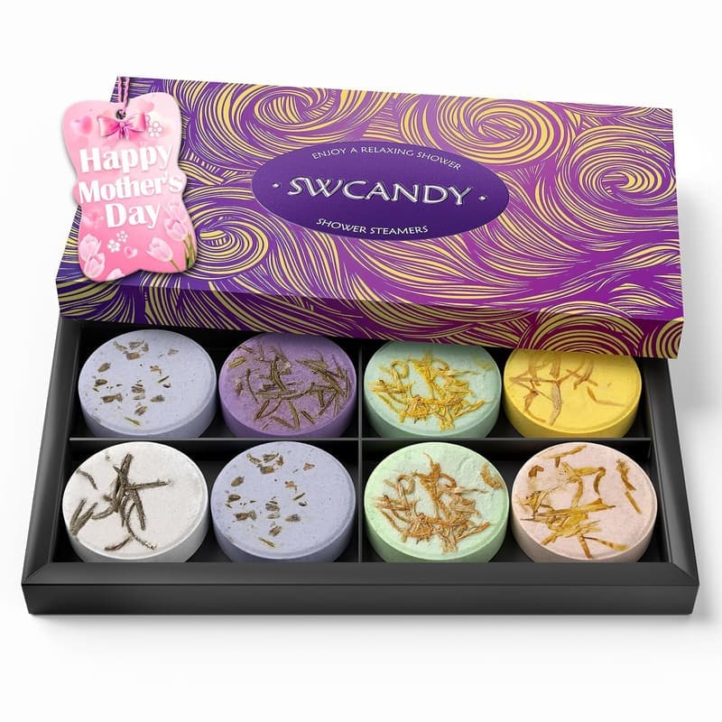 Aromatherapy Shower Steamers Gift Set for Women - 8 Pcs