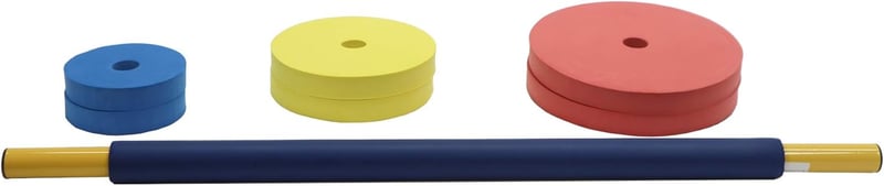 Kids' Fitness Value Set: Dumbbells, Barbell, Yoga Mat & Jump Rope