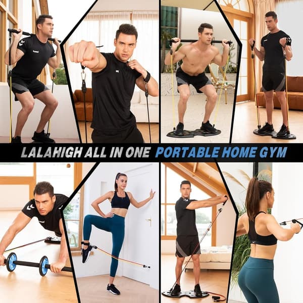 Home Gym System for Men & Women with 20 Accessories