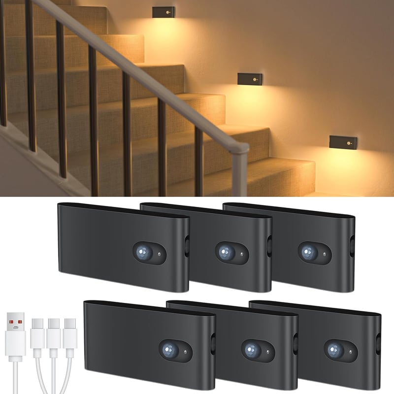 Wireless Motion Sensor Night Lights - 6 Pack, Warm White