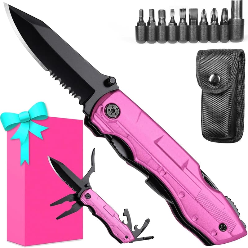 Multi-Occasion Pink Multitool Knife for Women