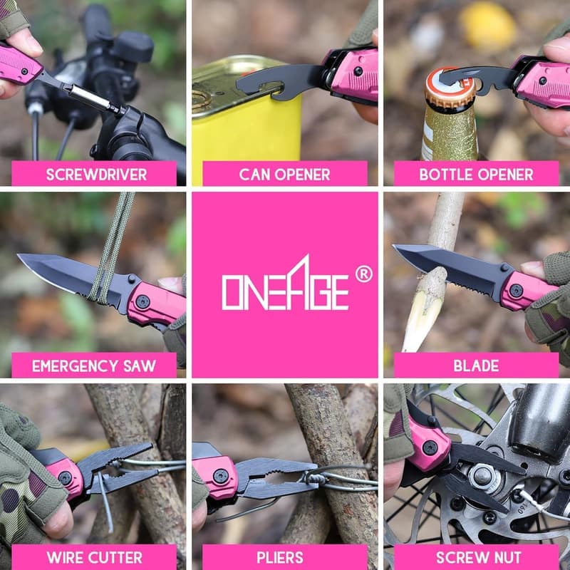 Multi-Occasion Pink Multitool Knife for Women