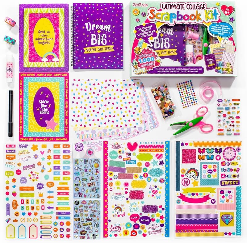 Valentine's Day Scrapbook Kit with Stickers & Accessories