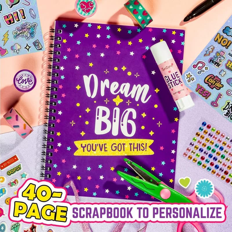 Valentine's Day Scrapbook Kit with Stickers & Accessories