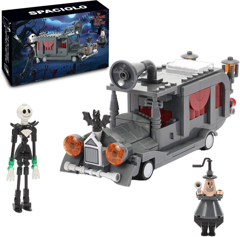 Halloween Building Set: Jack & Mayor-Mobile - 324 PCS Toy Kit