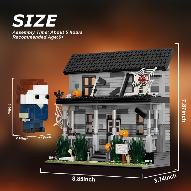 Halloween Horror Movie Building Blocks Set (586 Pieces)